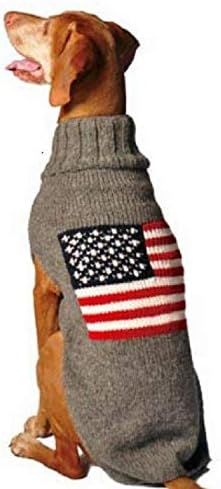 Chilly Dog American Flag Dog Sweater, X-Small | Amazon (US)