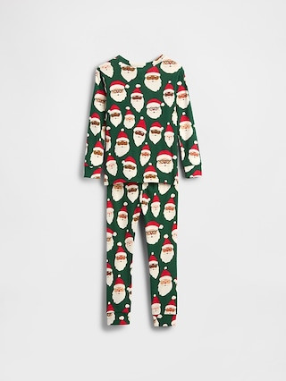 Kids & Baby Organic Brushed Cotton Holiday PJ Set | Gap (US)