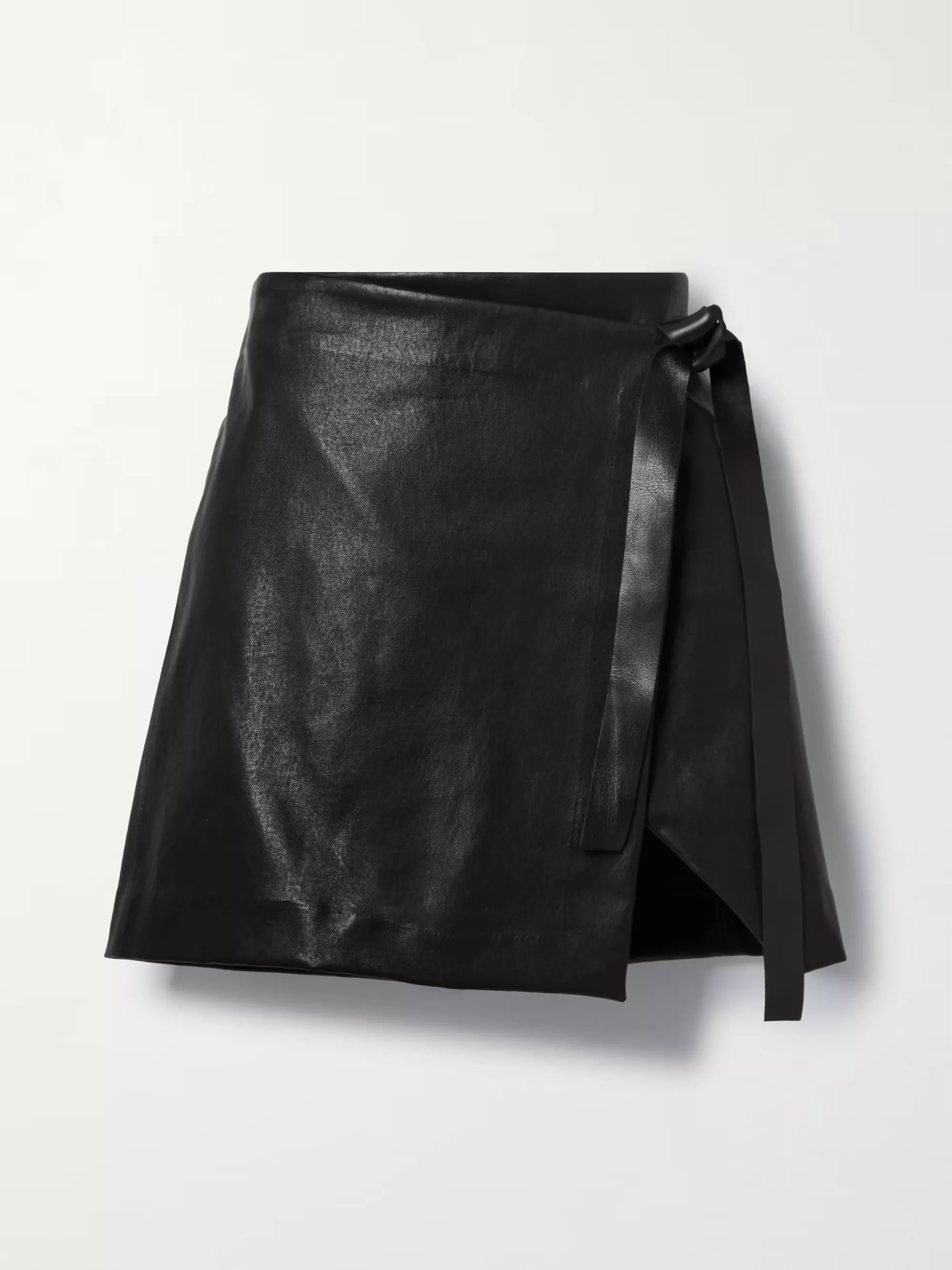 Leather store envelope skirt