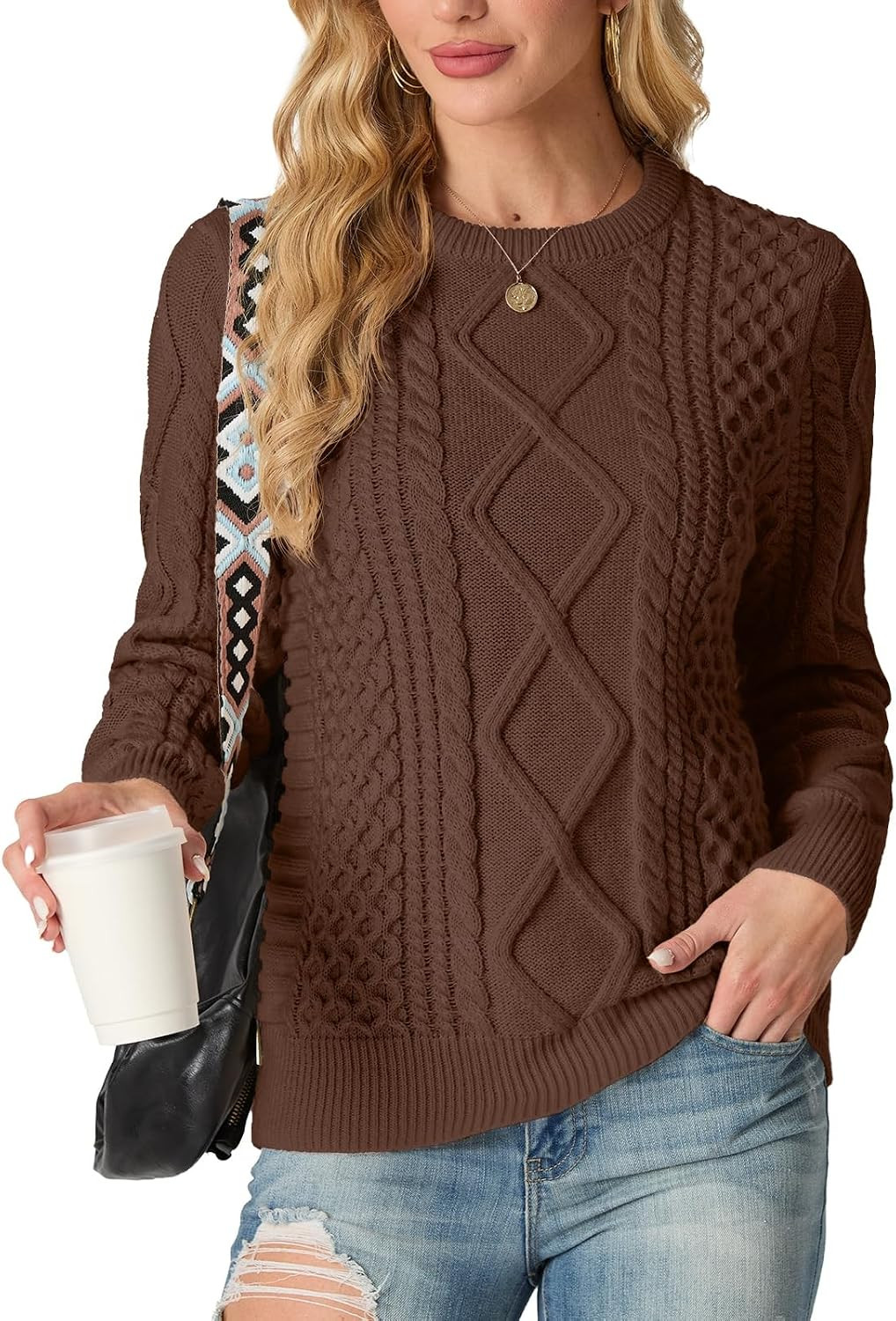 GRECERELLE 2026 Womens Fall Winter Long Sleeve Casual Pullover Sweater Tops | Amazon (US)