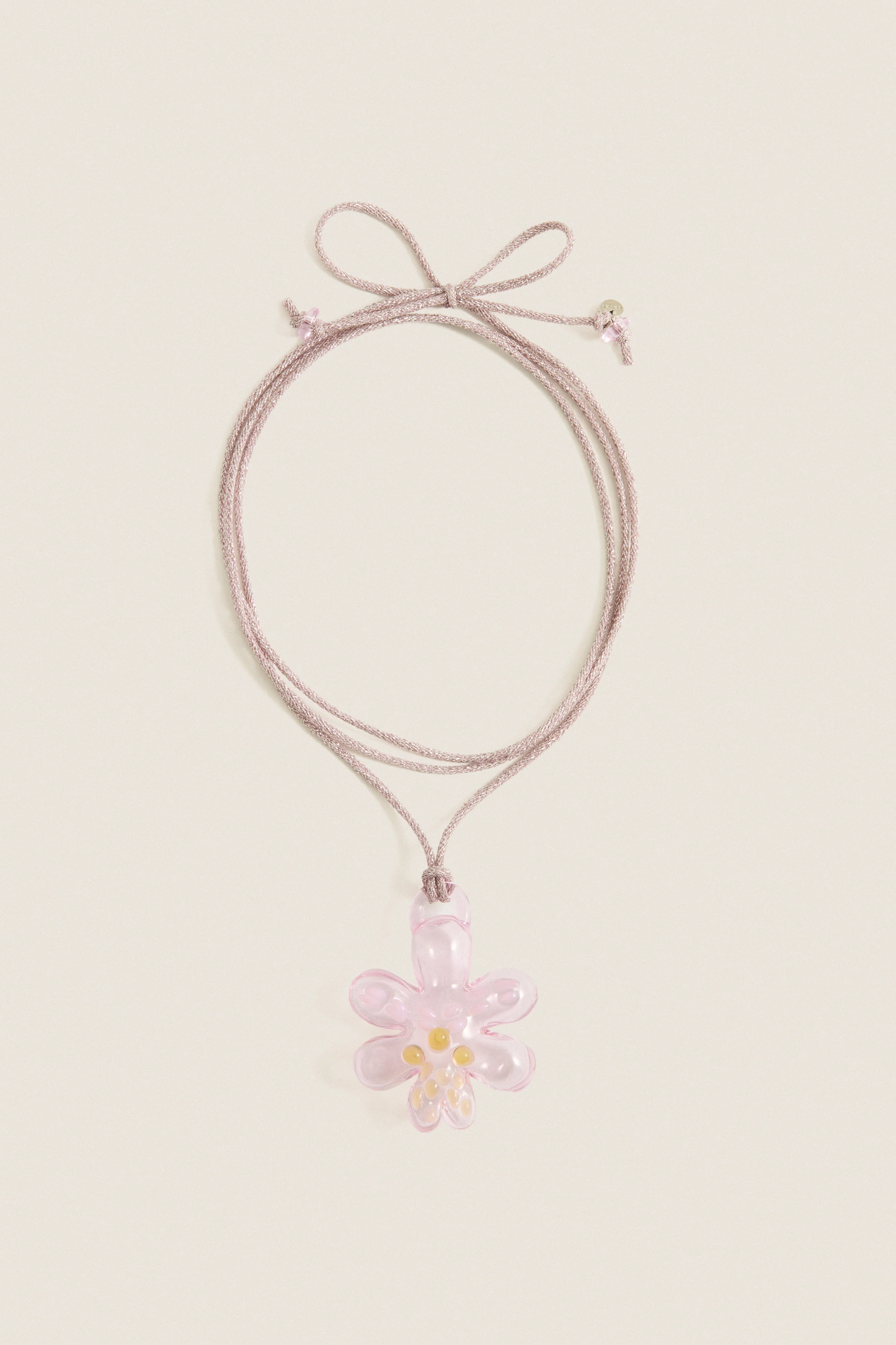 Pink Glass Orchid Necklace | Tuckernuck (US)