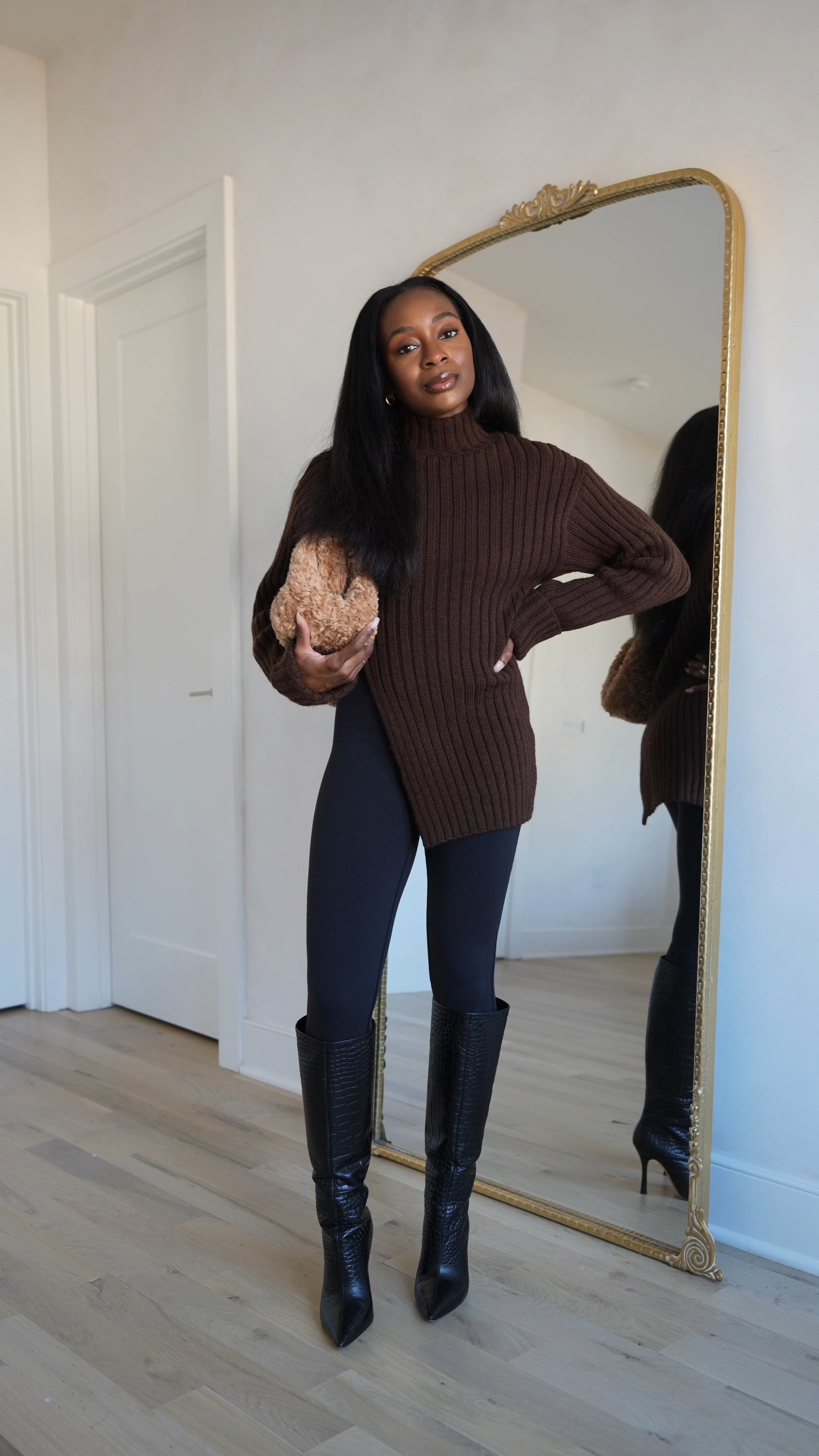 Fall/winter date night outfit idea. Asymmetrical sweater is from NA-KD Fashion.

#LTKbeauty #LTKSeasonal #LTKstyletip