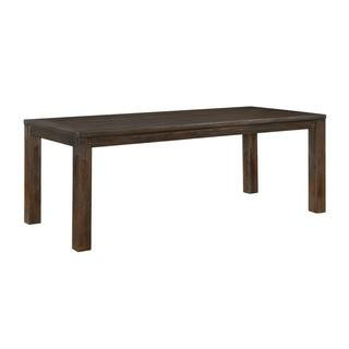 Quenby 6-Piece Wood Top Dining Set with Cherry Upholstered Dining Chairs, Brown Dining Table, Bench, Seats 6 | The Home Depot