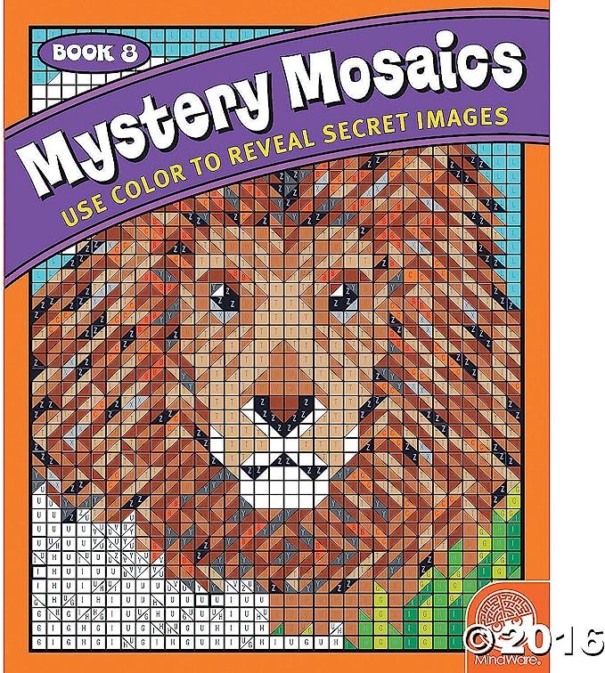 MindWare Color by Number Mystery Mosaics: (Book 8) | Amazon (US)