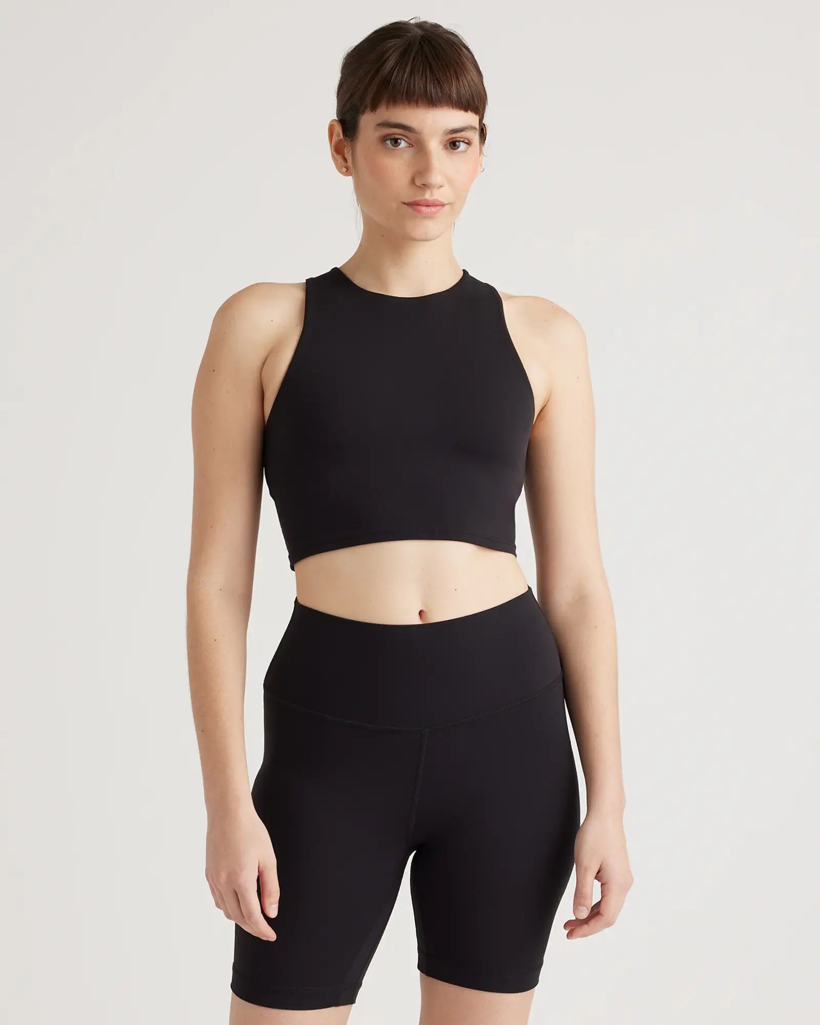 Ultra-Form High-Neck Cropped Tank | Quince