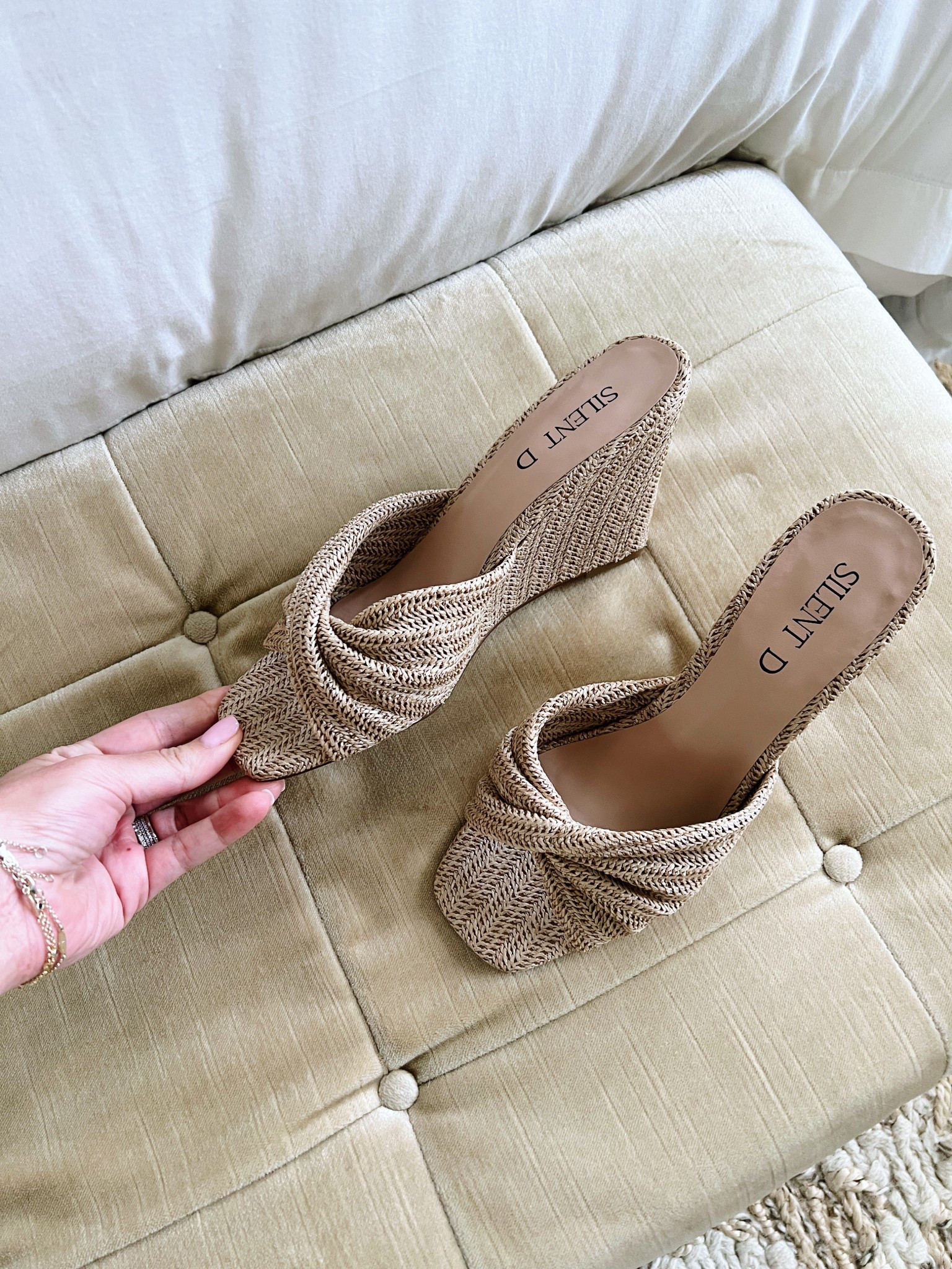 Raffia - like wedges that will go with everything this summer -

#LTKShoeCrush