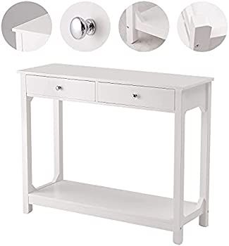 TaoHFE Console Table for entryway with 2 Drawers,Sofa Entryway Table with Storage Drawers for Small  | Amazon (US)