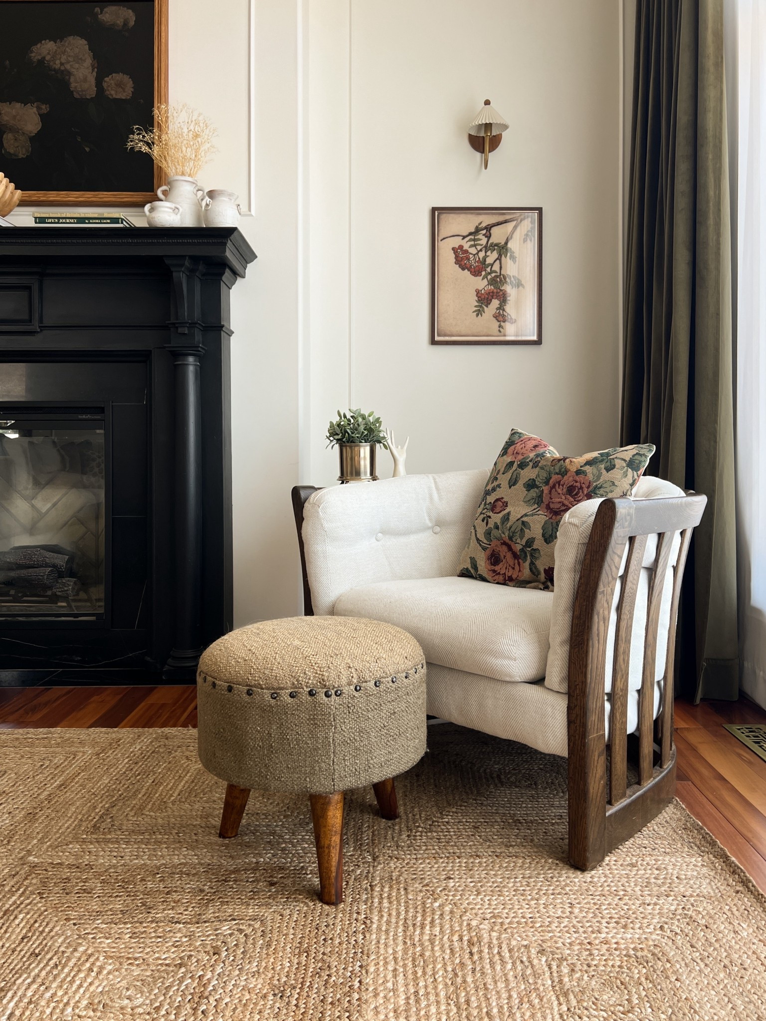 Vintage chair upholstered with fabric from Tonic Living, my favourite source for fabric 

#LTKHome