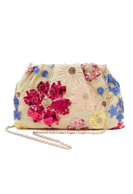 Sequins Beaded Floral Embroidery Bag for Garden Parties & Weddings | Chicwish