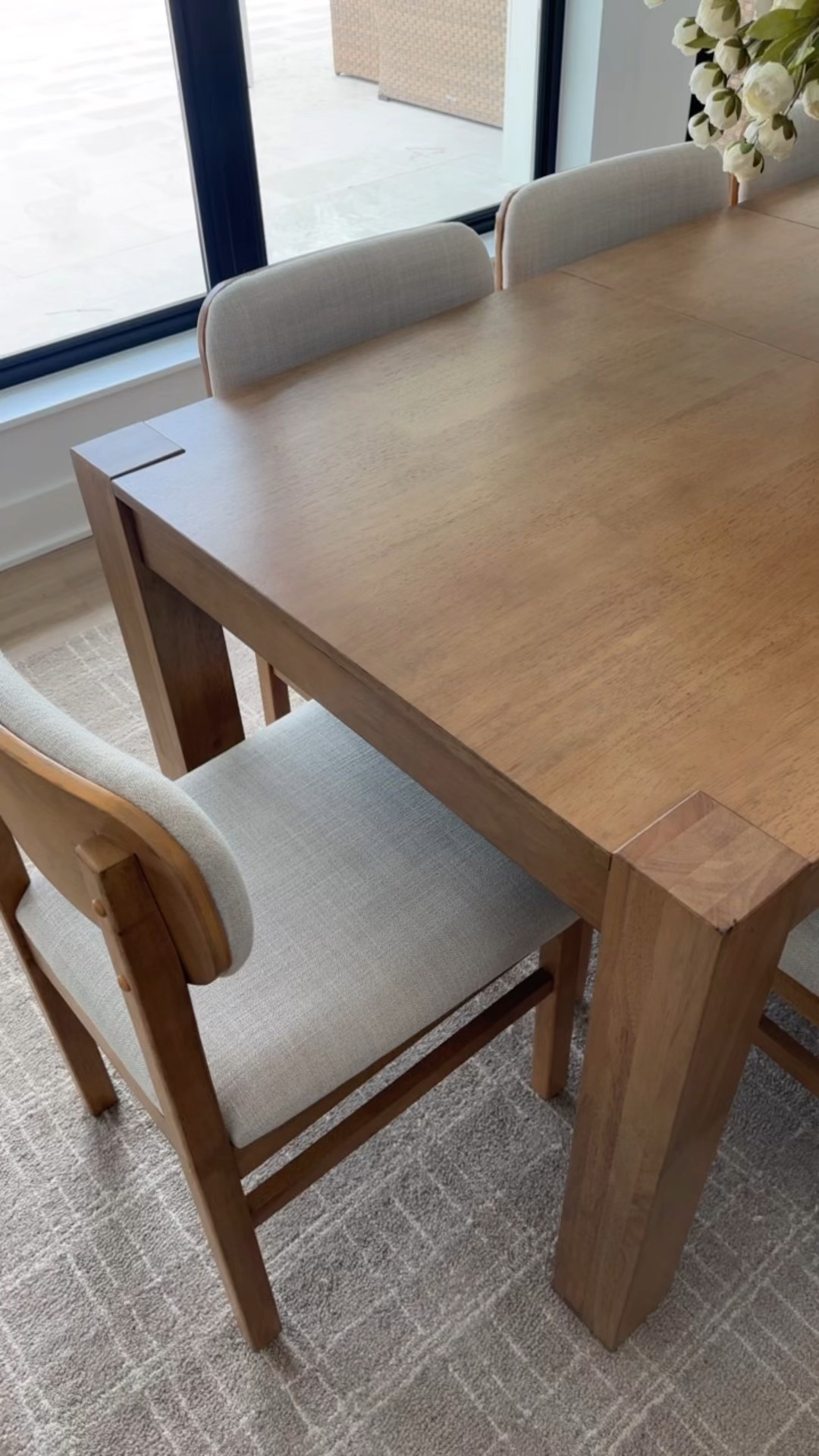 So sorry for confusion. We absolutely love our table and would not get rid of it. Such a great price at under $300. The chairs are also awesome, on the rug, love it all!

#LTKHome #LTKOver40 #LTKFamily