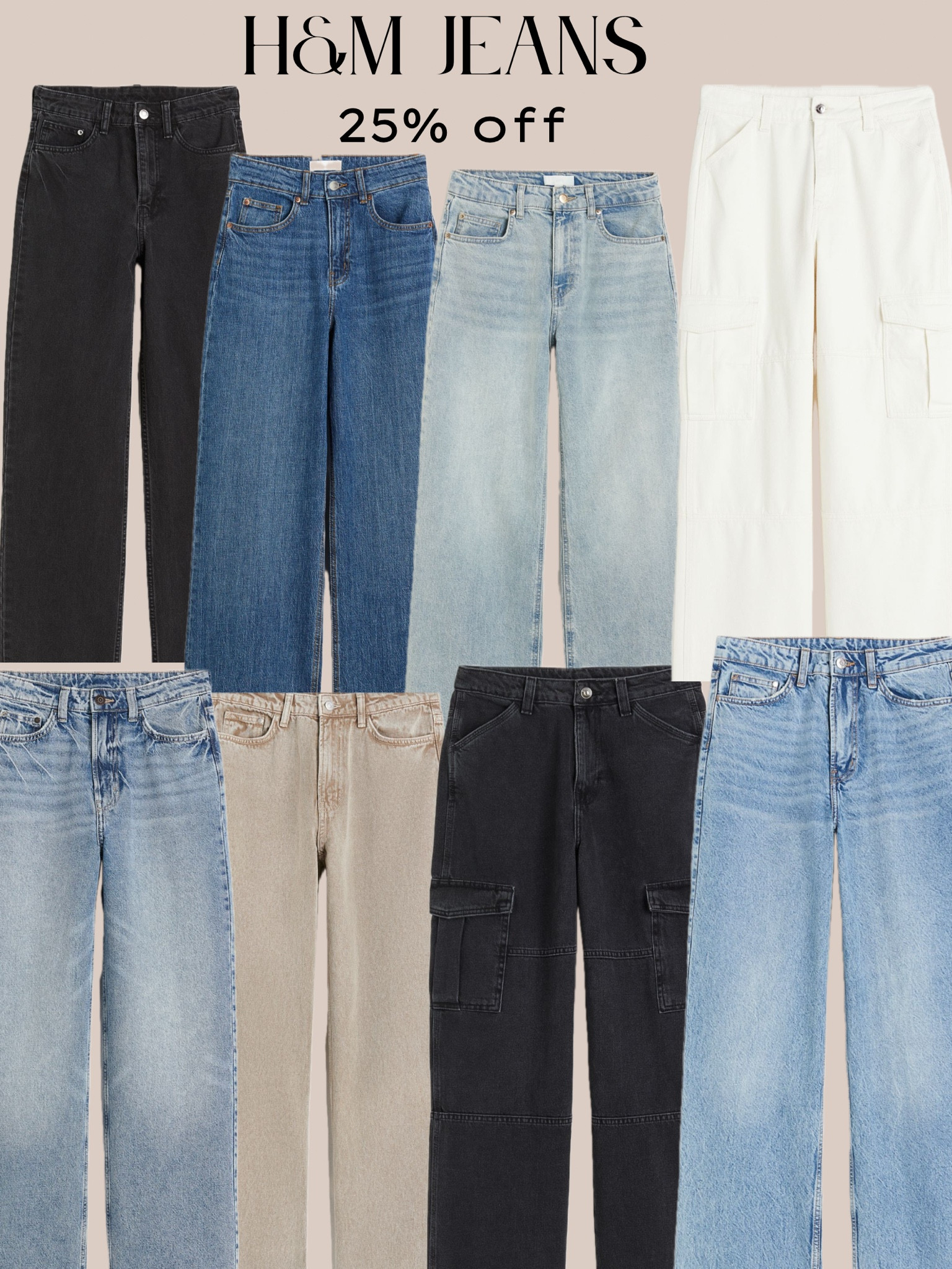 H&M Jeans 25% off !! All styles and colors!

#LTKSpringSale #LTKstyletip #LTKsalealert