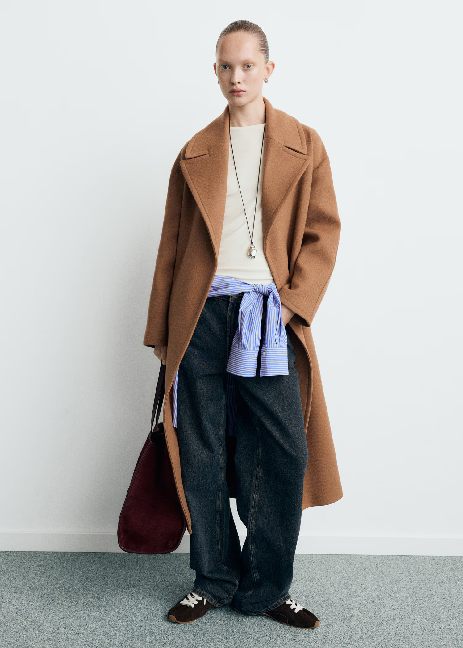 Manteco wool coat with belt | Mango (US/MX/AU)