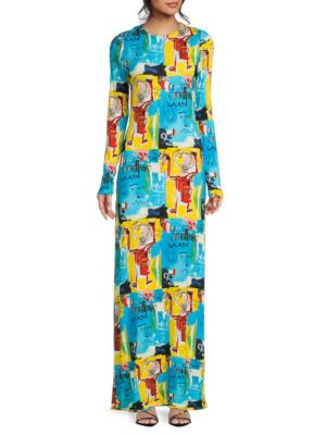 Delora Graphic Open Back Maxi Dress | Saks Fifth Avenue OFF 5TH