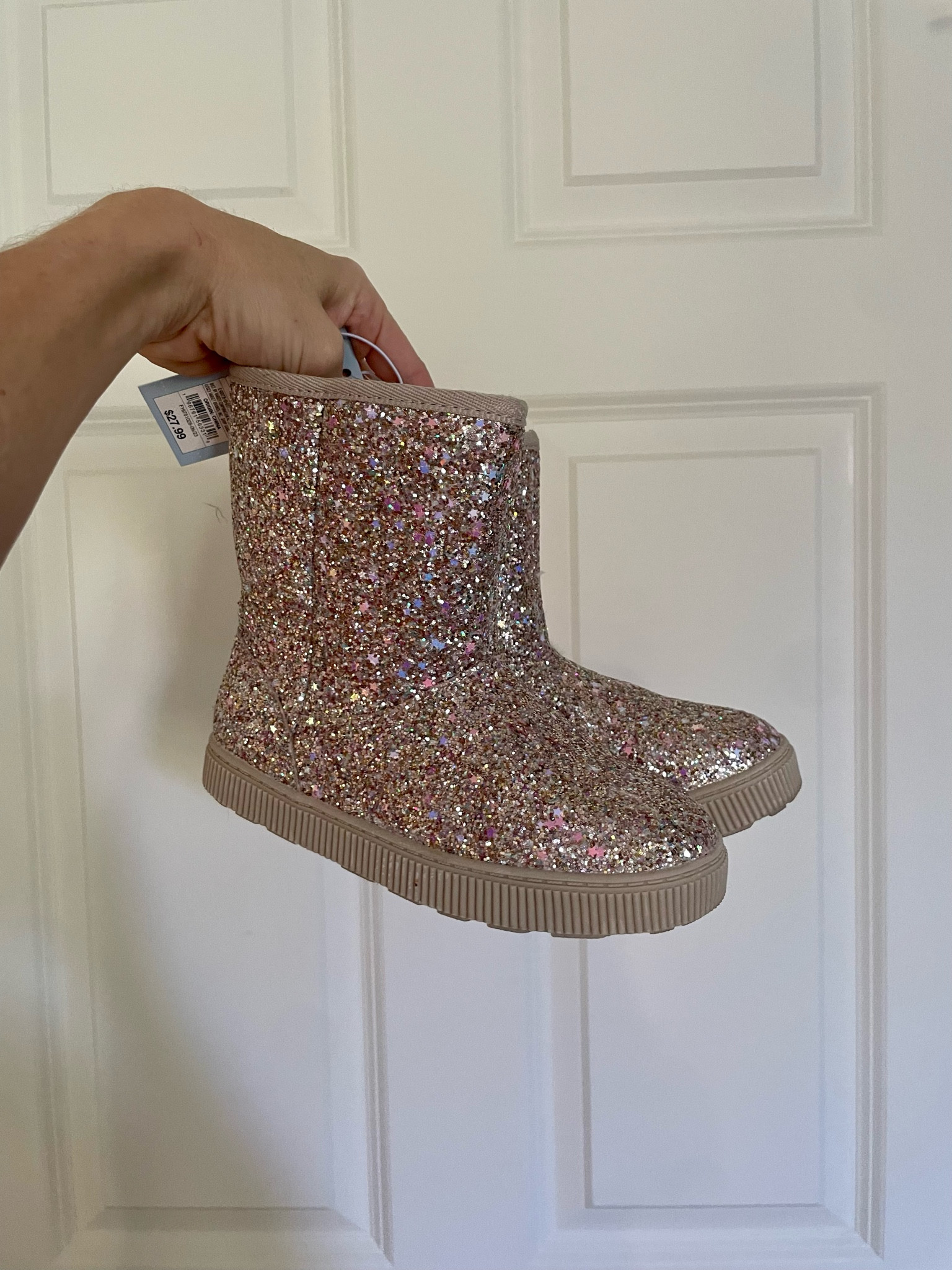 Sparkly lined boots! 