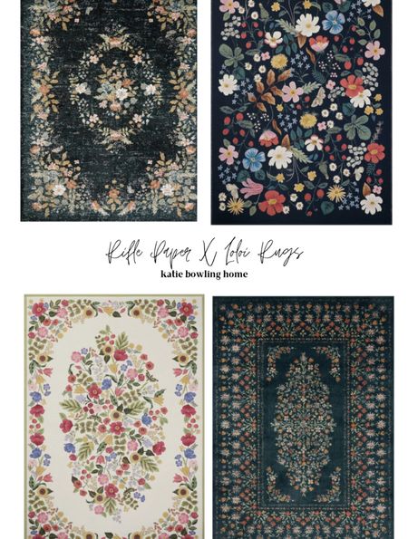 New super cute Loloi X Rifle Paper Rugs! 

#LTKhome #LTKMostLoved