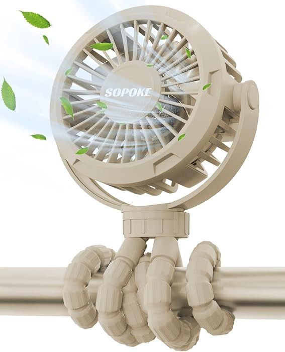 Mini Portable Baby Stroller Fan,3 Speed Personal Handheld Fan,Battery Operated Rechargeable 360°... | Amazon (US)