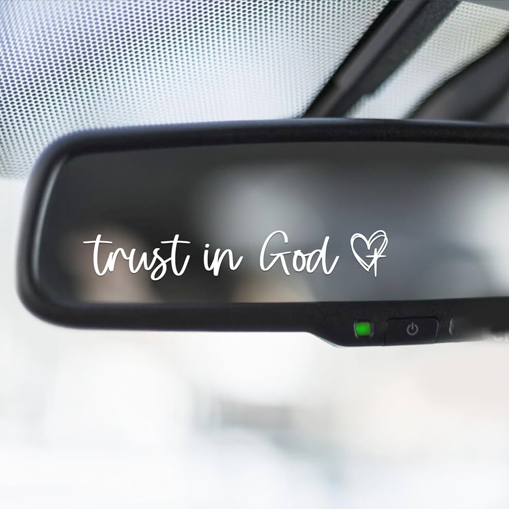 3X Trust In God Mirror Decal, Car Stickers For Women, Jesus Stickers For Cars, Trust In God Rearv... | Amazon (US)