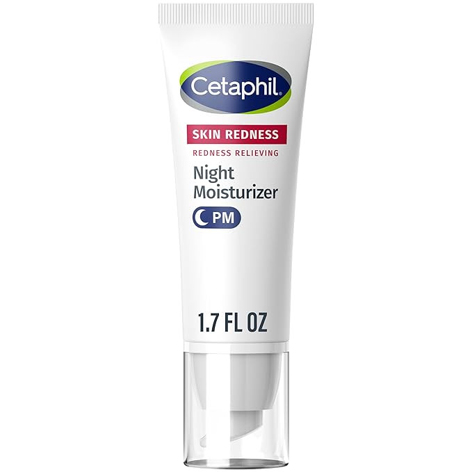 Cetaphil Night Cream, Redness Relieving Night Moisturizer for Face, 1.7 fl oz, For Dry, Redness-P... | Amazon (US)