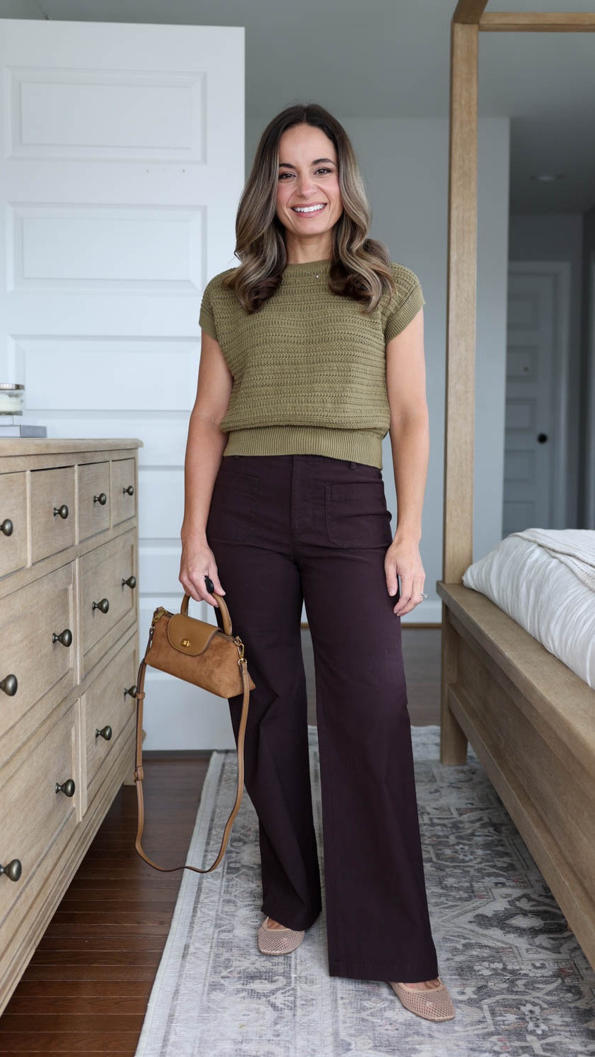 Four petite-friendly colored pants and jeans! 

Jeans (J.Crew): petite 24 / 10” rise / 28.5” inseam 
Sweater tank (Quince): xs 

All shoes and accessories are linked as well 

Size comparisons: 4’10”, (32”, 24”, 36”) my typical inseam is 25” for a cropped style, 27.5-28” for a full length inseam. I typically wear petite xxs/00/24

#LTKPetite