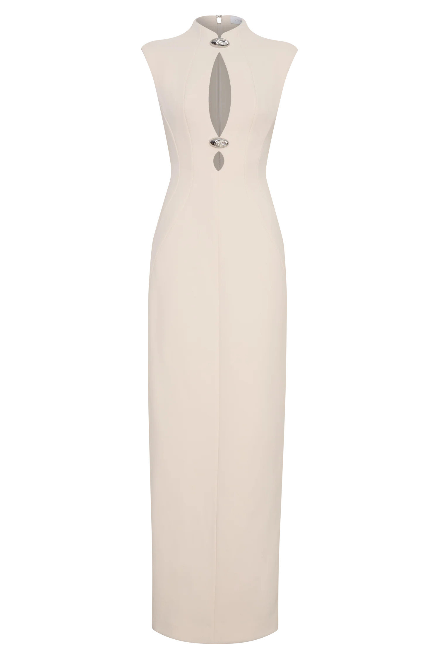 Michelle Cut Out Maxi Dress - Buttercream | Meshki UK