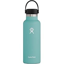 Hydro Flask Water Bottle - Stainless Steel, Reusable, Vacuum Insulated with Standard Mouth Flex Lid | Amazon (US)