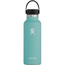 Hydro Flask Water Bottle - Stainless Steel, Reusable, Vacuum Insulated with Standard Mouth Flex Lid | Amazon (US)