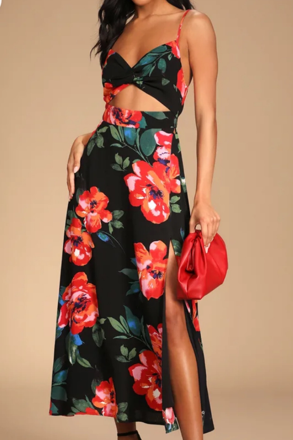 floral midi dress, black floral midi dress, wedding guest dress, midi cutout dresss

#LTKStyleTip #LTKFindsUnder100 #LTKWedding