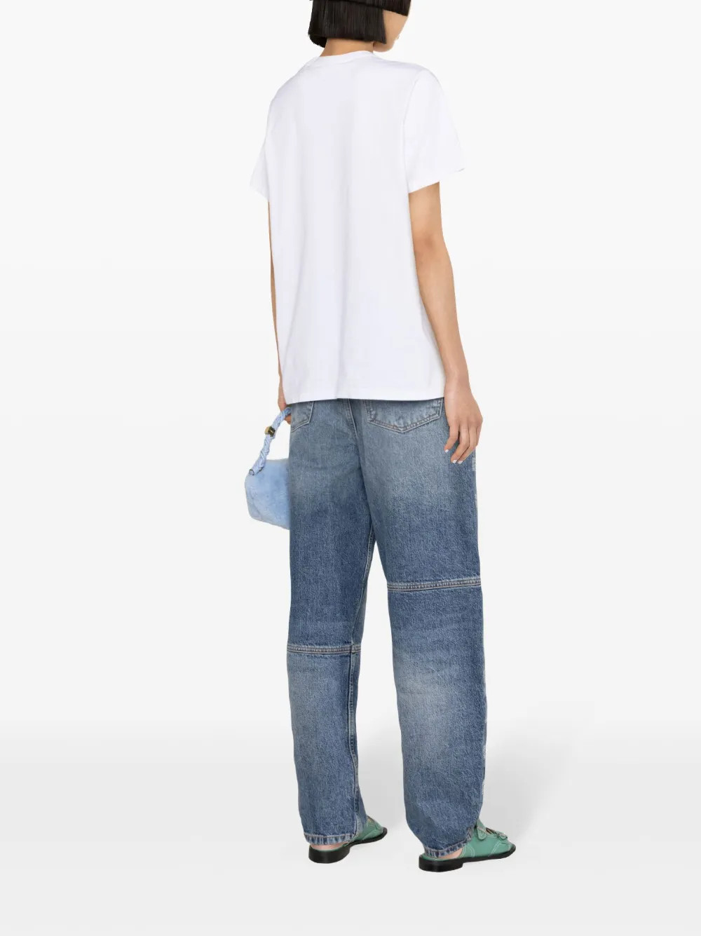 GANNI Cats Cotton T-shirt - Farfetch | Farfetch Global