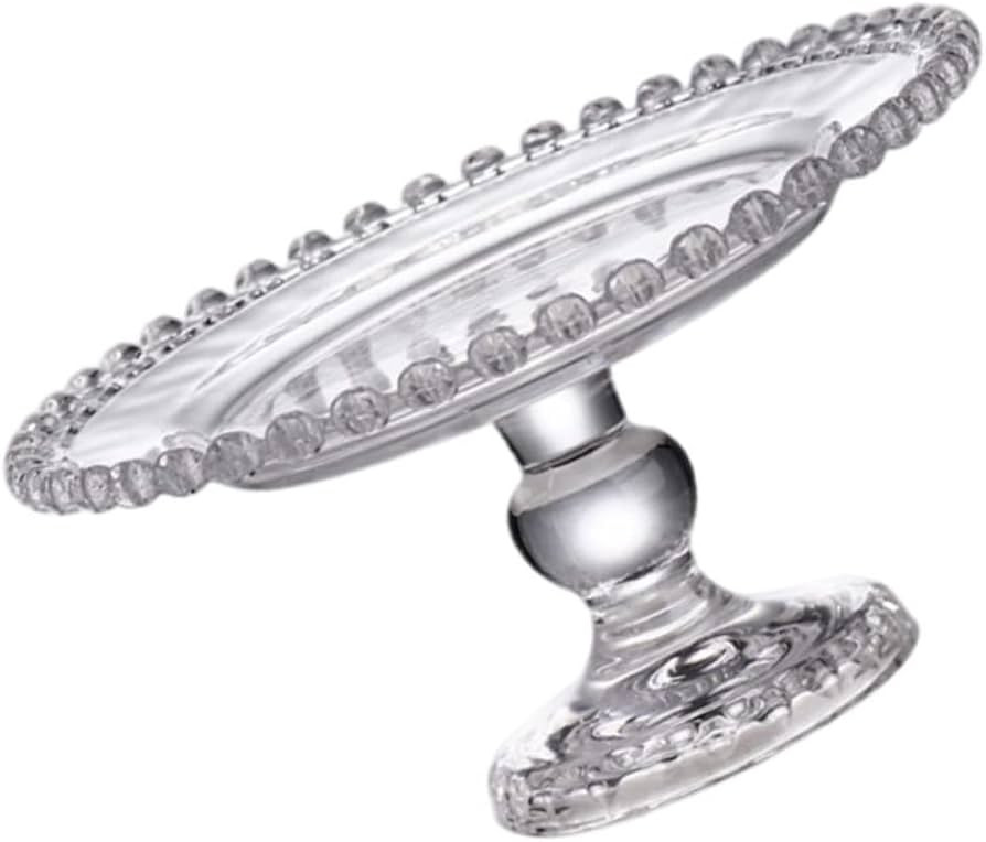 PRETYZOOM Creative Contemporary Glass Fruit Serving Tray 1 Piece Crystal Dessert Organizer Elegan... | Amazon (US)
