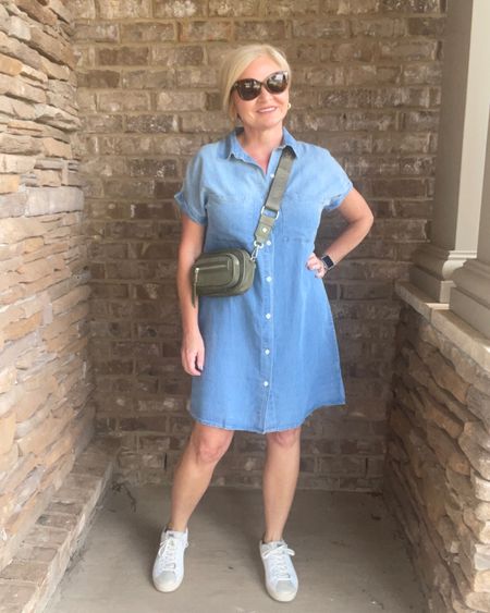 Wearing Medium dress
Sunglasses, crossbody bag, bum bag, casual dress, fall outfit, casual outfit, sneakers, mom outfit, #amazonfashion

#LTKover40 #LTKitbag #LTKstyletip