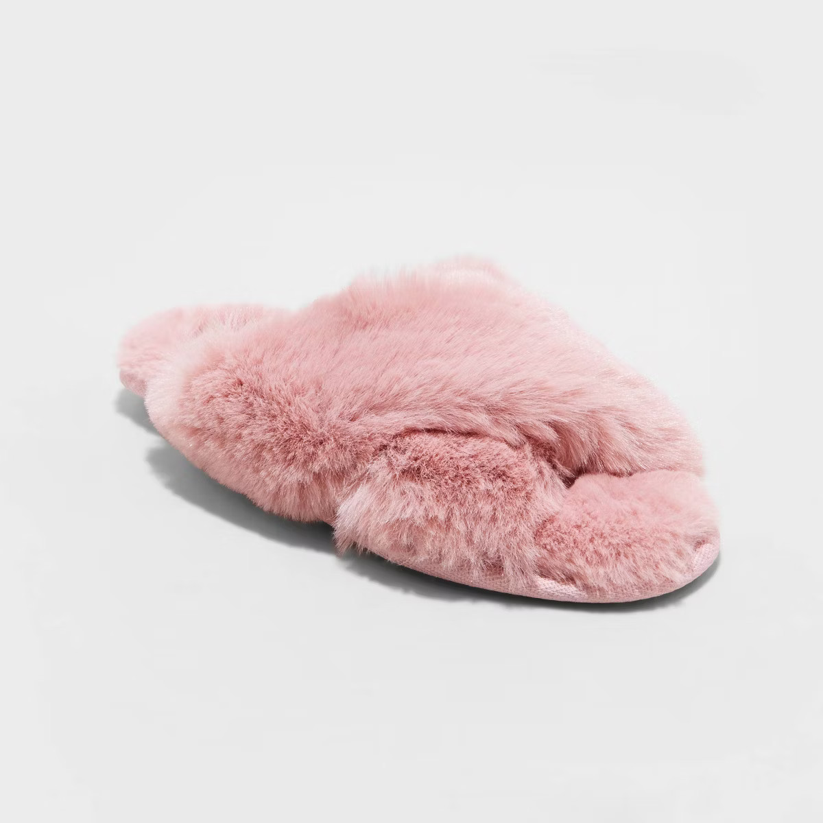 Women's Paris Crossband Faux Fur Slippers - Stars Above™ | Target