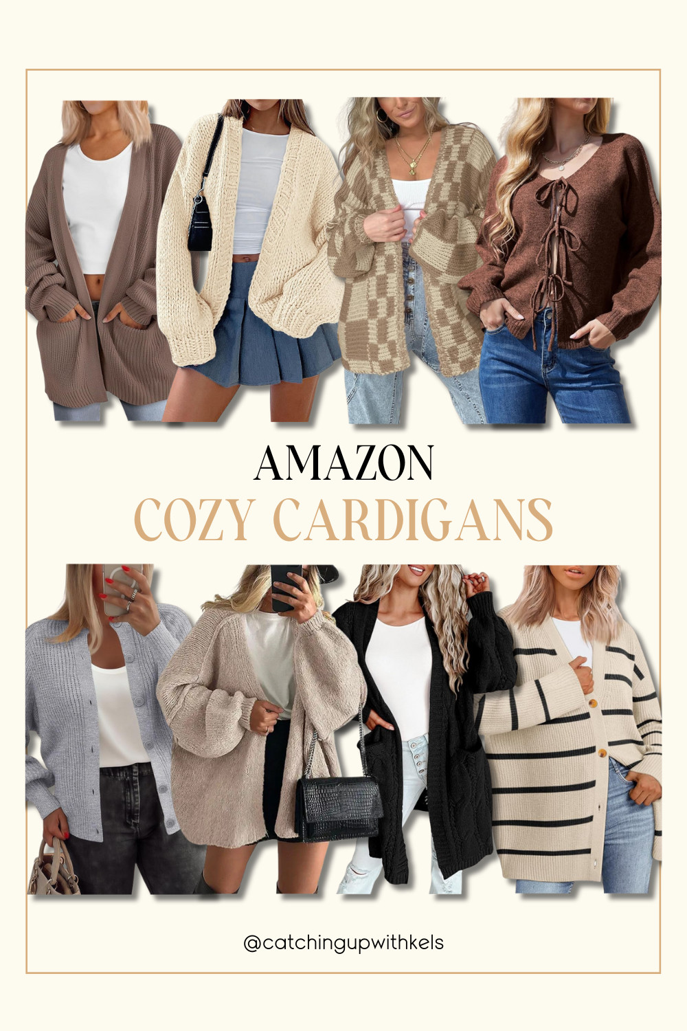 Cozy season = cardigan season 🍂🧣 Loving these Amazon cardigans that are perfect for layering + staying comfy all day! #AmazonFashion #CozyStyle 

 