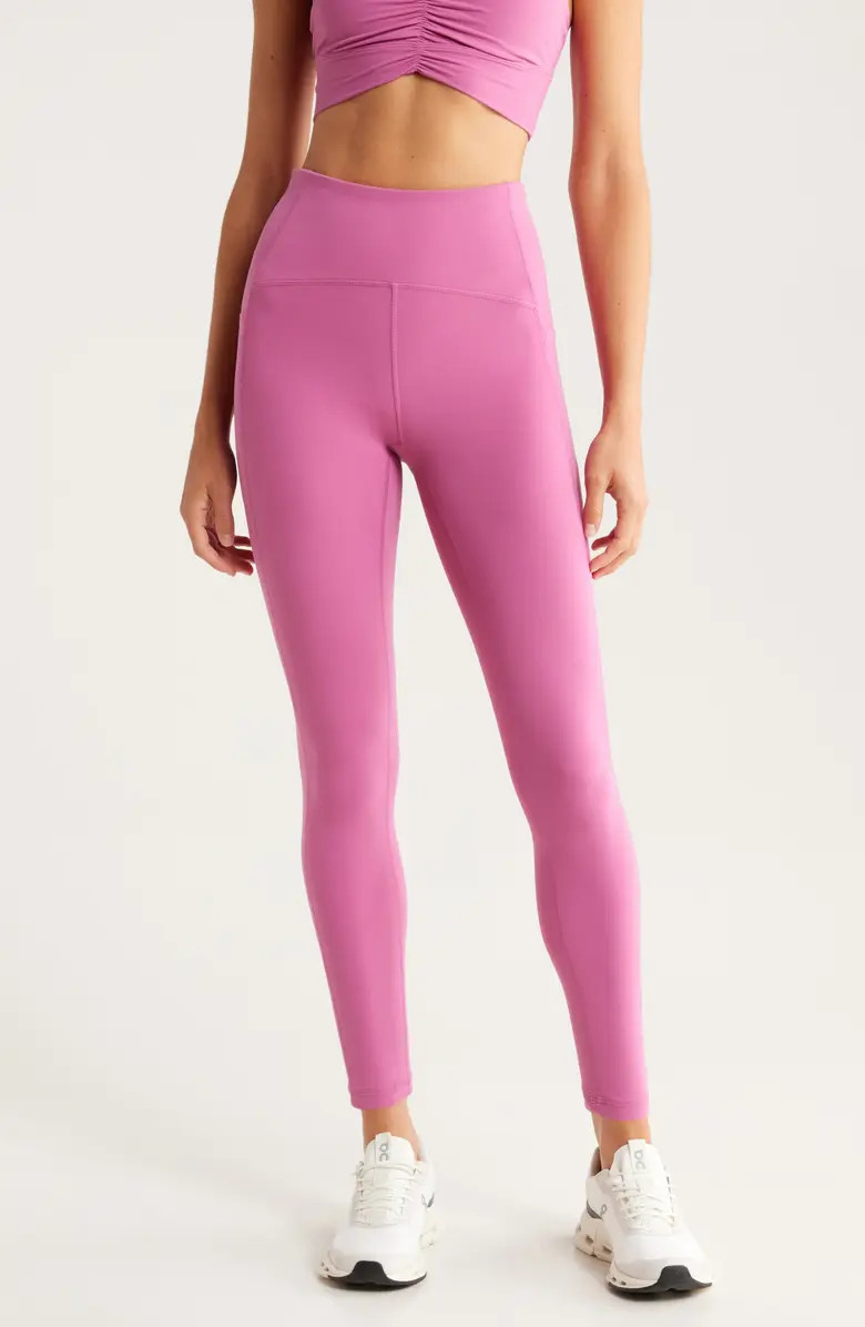 Zella Studio Luxe High Waist Pocket 7/8 Leggings | Nordstrom | Nordstrom