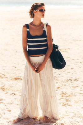 Maeve Square-Neck Logo Tank | Anthropologie (US)