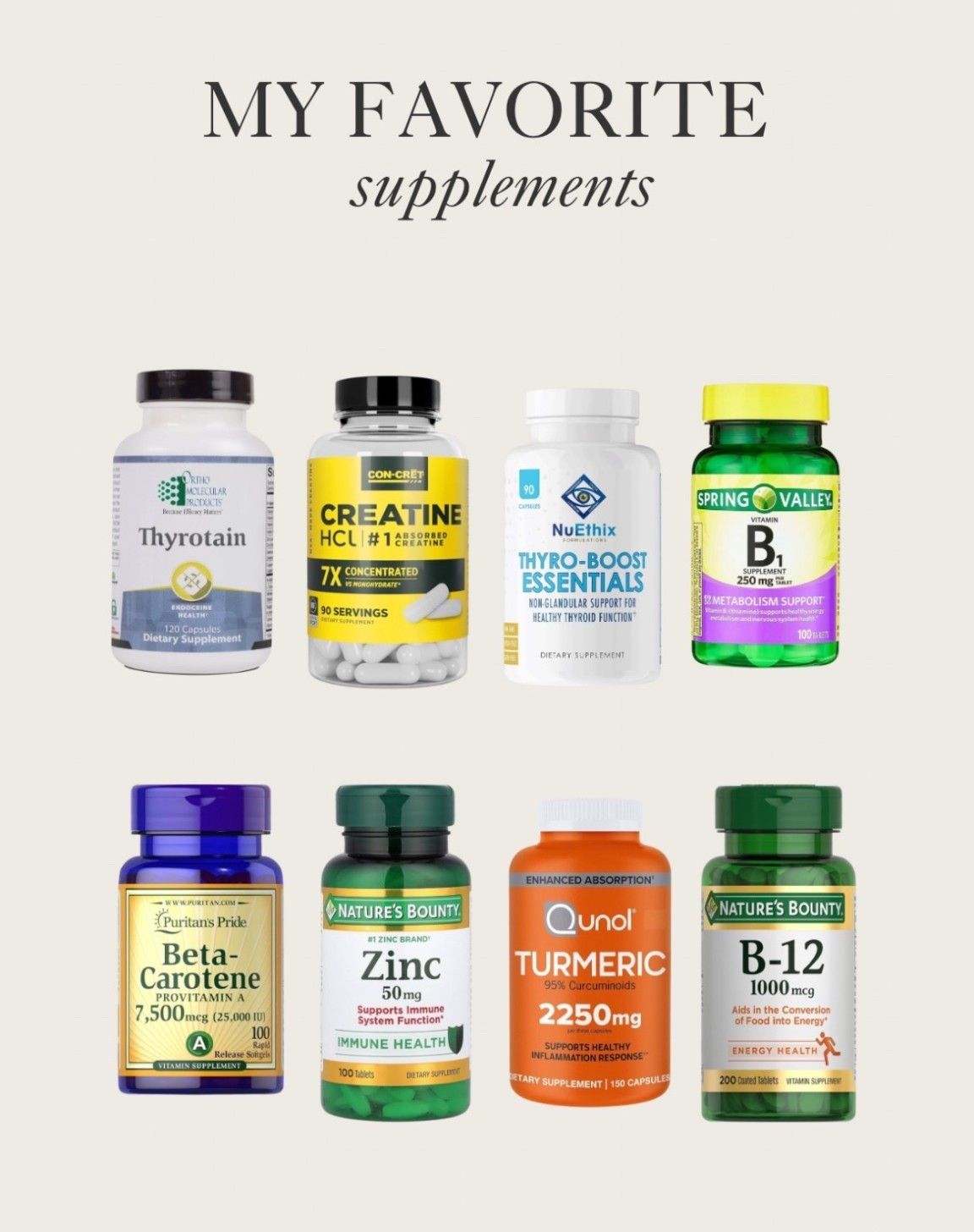 My favorite supplements🤍💪🏼 

#LTKfitnessgoals #LTKselfcare