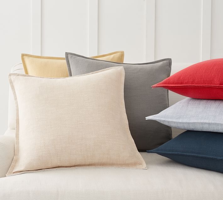 Organic Cotton Casual Pillow Covers | Pottery Barn (US)