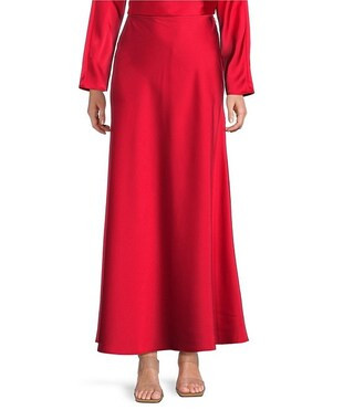 Antonio Melani Bella A-Line Coordinating Satin Maxi Skirt | Dillard's | Dillard's