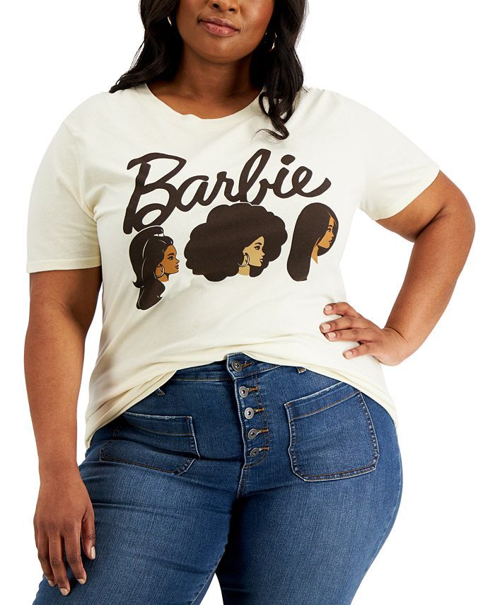 Love Tribe Trendy Plus Size Barbie T-Shirt  & Reviews - Trendy Plus Sizes - Plus Sizes - Macy's | Macys (US)