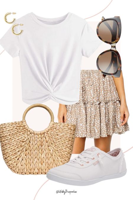 Spring outfit idea with a white tee, skirt, white sneakers, straw tote bag and accessories. 


//Spring outfits 2024, Amazon outfit ideas, casual outfit ideas, casual fashion, amazon fashion, amazon casual outfit, cute casual outfit, outfit inspo, outfits amazon, outfit ideas, Womens shoes, amazon shoes, Amazon bag, purse, size 4-6, early spring outfits, winter to spring transition outfit, spring outfit, vacation outfit, Easter outfit, Easter dress, #ltkshoecrush #ltkfindsunder100 #ltlsalealert

#LTKitbag #LTKfindsunder50 #LTKstyletip