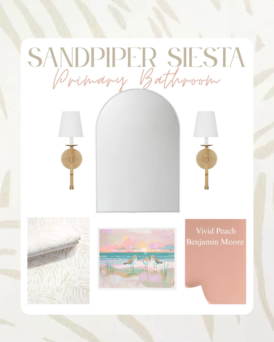 Feeling peachy keen in this primary bathroom at the Sandpiper Siesta Project! 🍑 

#LTKSeasonal #LTKHome #LTKFindsUnder50