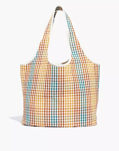 The Sicilia Tote in Rainbow Gingham | Madewell