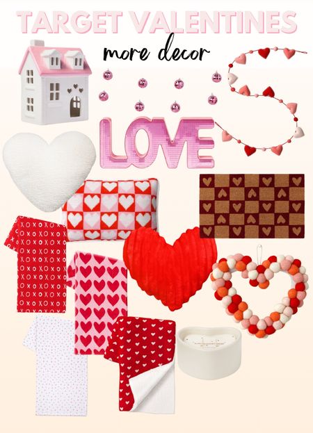 Target Valentines Day Decor 

Valentines Decor, Valentines Garland, Valentines Pillows, Valentines Blankets 

#LTKSeasonal #LTKhome