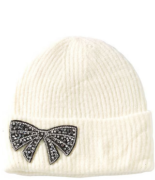 Stone Bow Cuff Beanie | Dillard's
