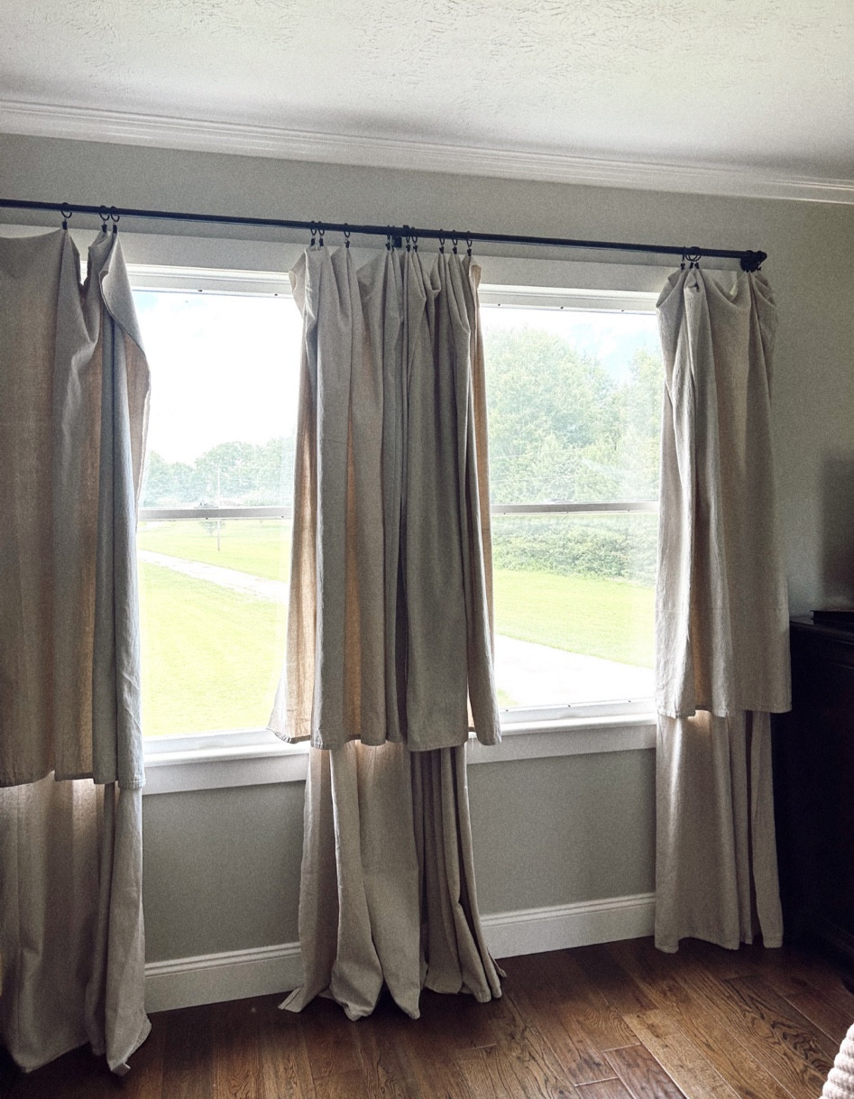 Drop cloth farmhouse curtains!! 🫶🏼

#LTKStyleTip #LTKHome #LTKFindsUnder50