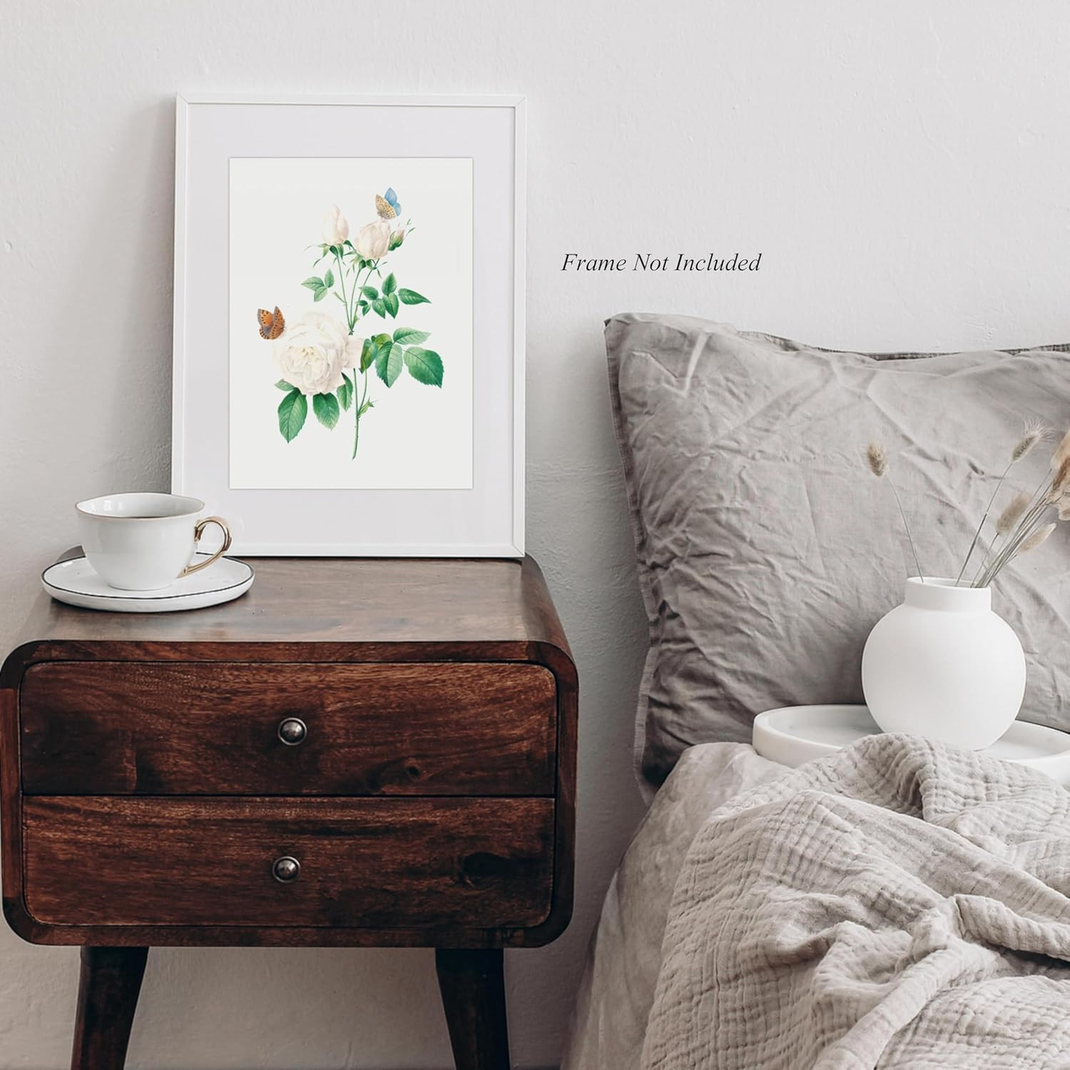 AIOAIFUT 8x10 Vintage Floral Wall Art Prints, Pink Rose Flower Pictures Wall Decor, Unframed Flor... | Amazon (US)