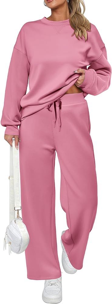 Amazon.com: PRETTYGARDEN Womens 2 Piece Outfits Sweatsuit Sweatshirt And Sweatpants Lounge Sets F... | Amazon (US)