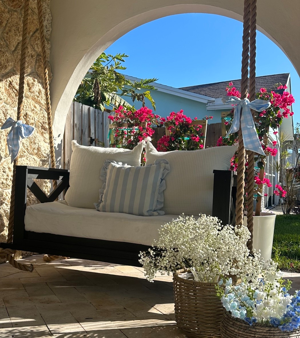 Porch swing 


#LTKHome #LTKSeasonal #LTKBaby