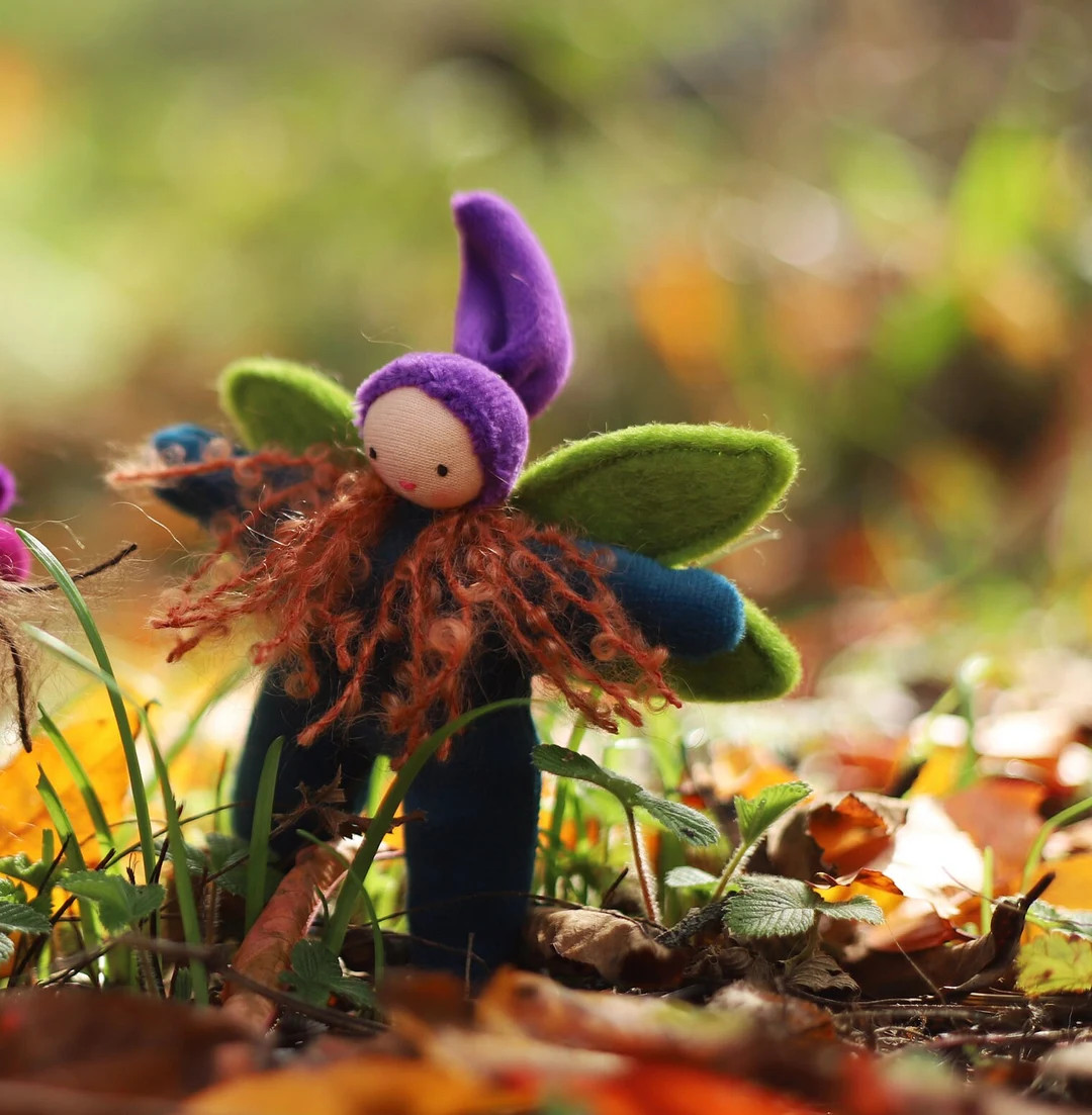 Fairy Doll, Dark Teal Fairy, FD-DT1, Waldorf Toy, Flower Fairy, Waldorf Doll, Pixie Doll, Sprite ... | Etsy (US)