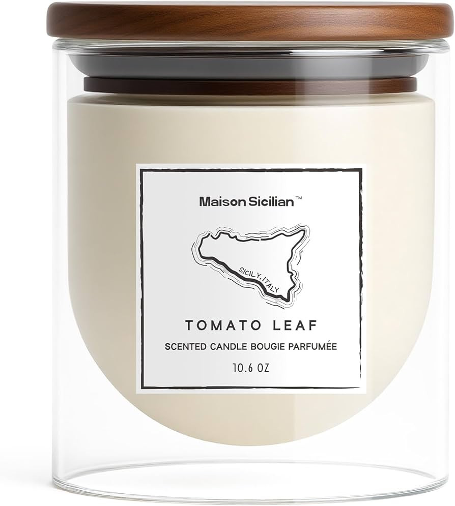 Tomato Leaf Candle by Maison Sicilian | Inspired by Tomato Leaves – Authentic Tomato Vine Scent... | Amazon (US)