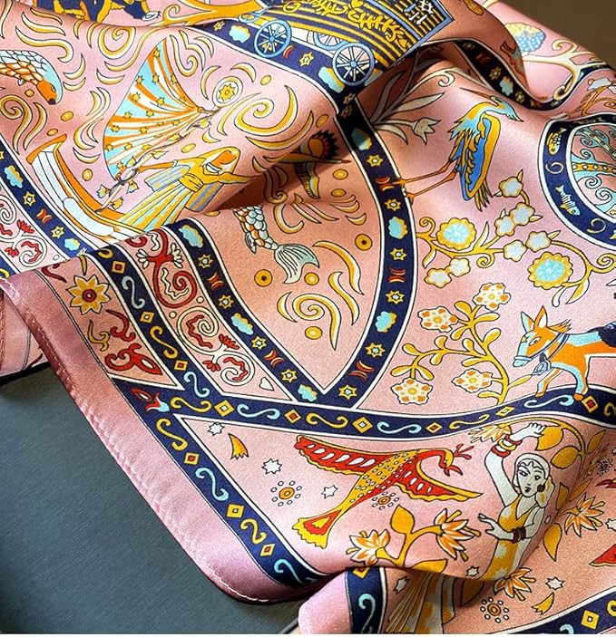 MEISEE 100% Pure Mulberry Silk Scarf 27"'x27(in) Square Scarf Head Scarf Neck scarf Headscarf for... | Amazon (US)